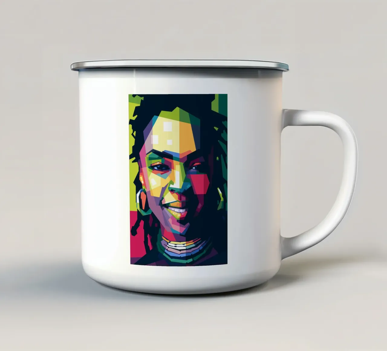 L BOOGIE tazza in smalto da Alkahfsmart