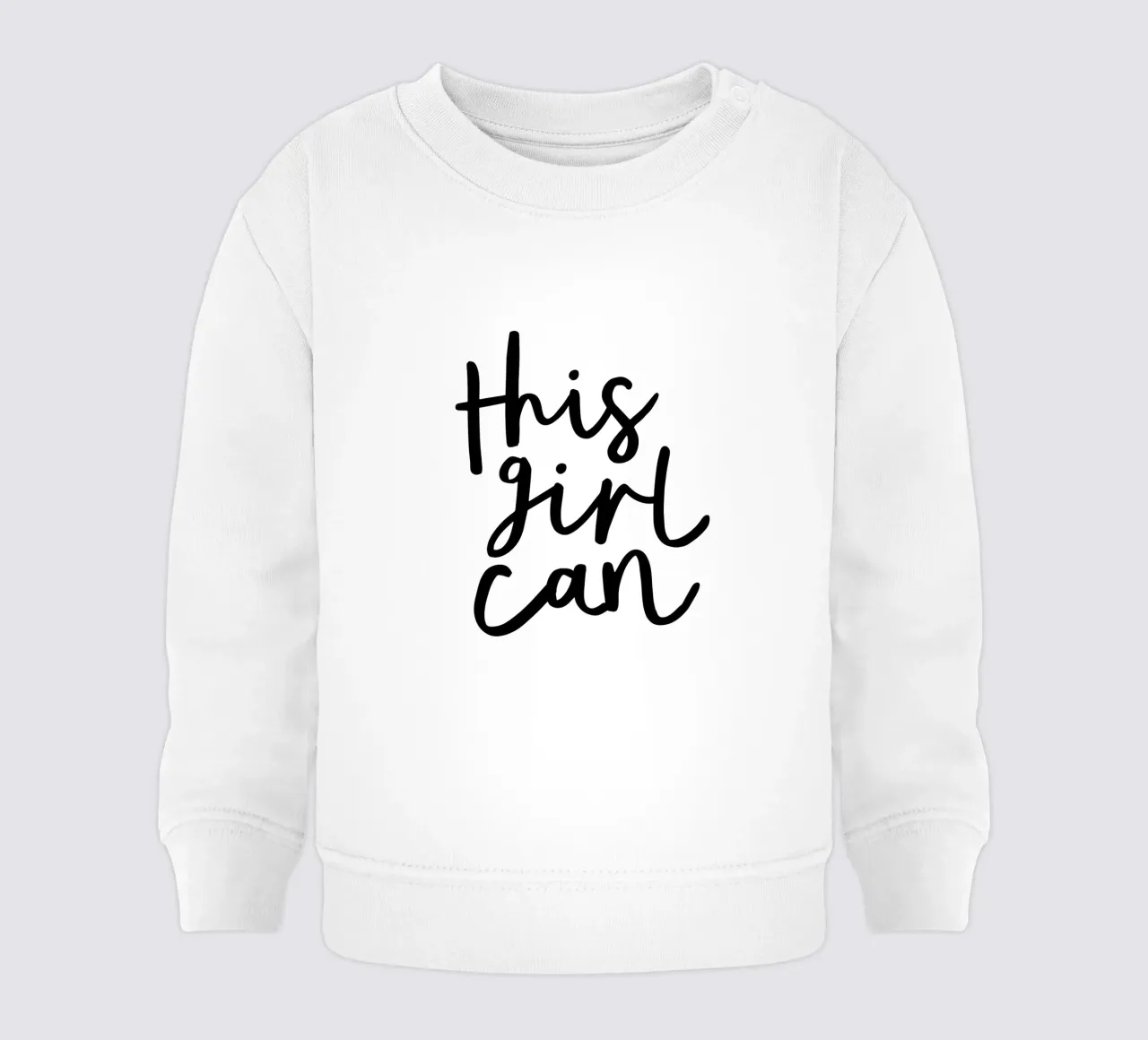 Questa ragazza può felpa neonato da THE MOTIVATED TYPE