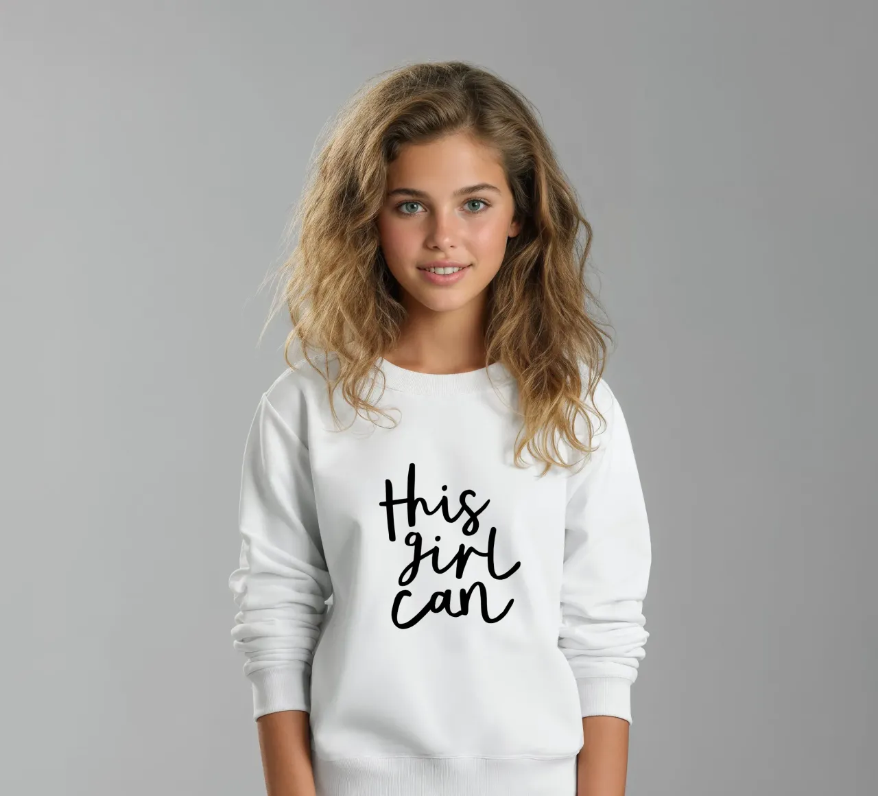 Questa ragazza può felpa bambino da THE MOTIVATED TYPE