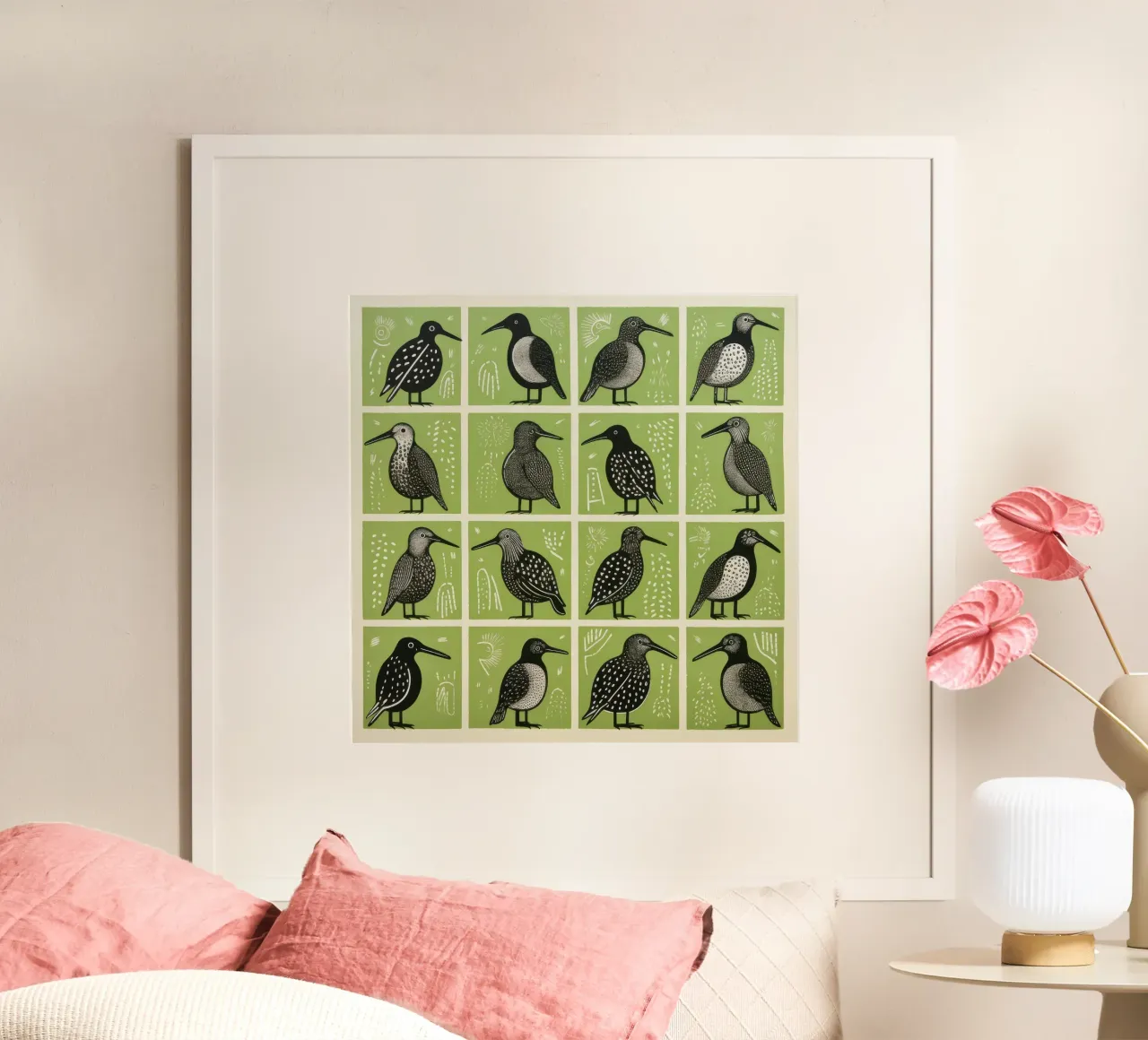 Kiwi verde 2 poster da Minimal Animal Art
