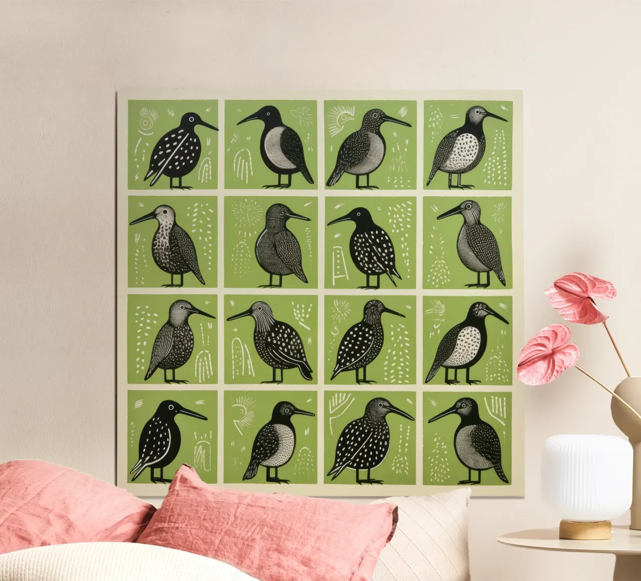 Kiwi verde 2 poster da Minimal Animal Art