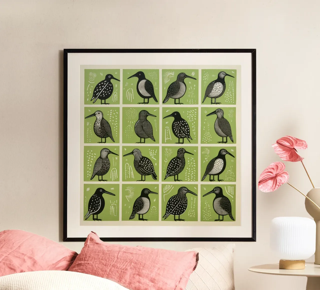 Kiwi verde 2 poster da Minimal Animal Art