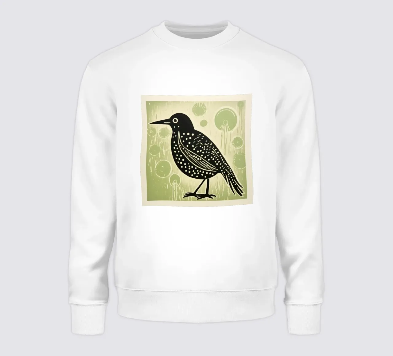 Kiwi verde 3 felpa da Minimal Animal Art