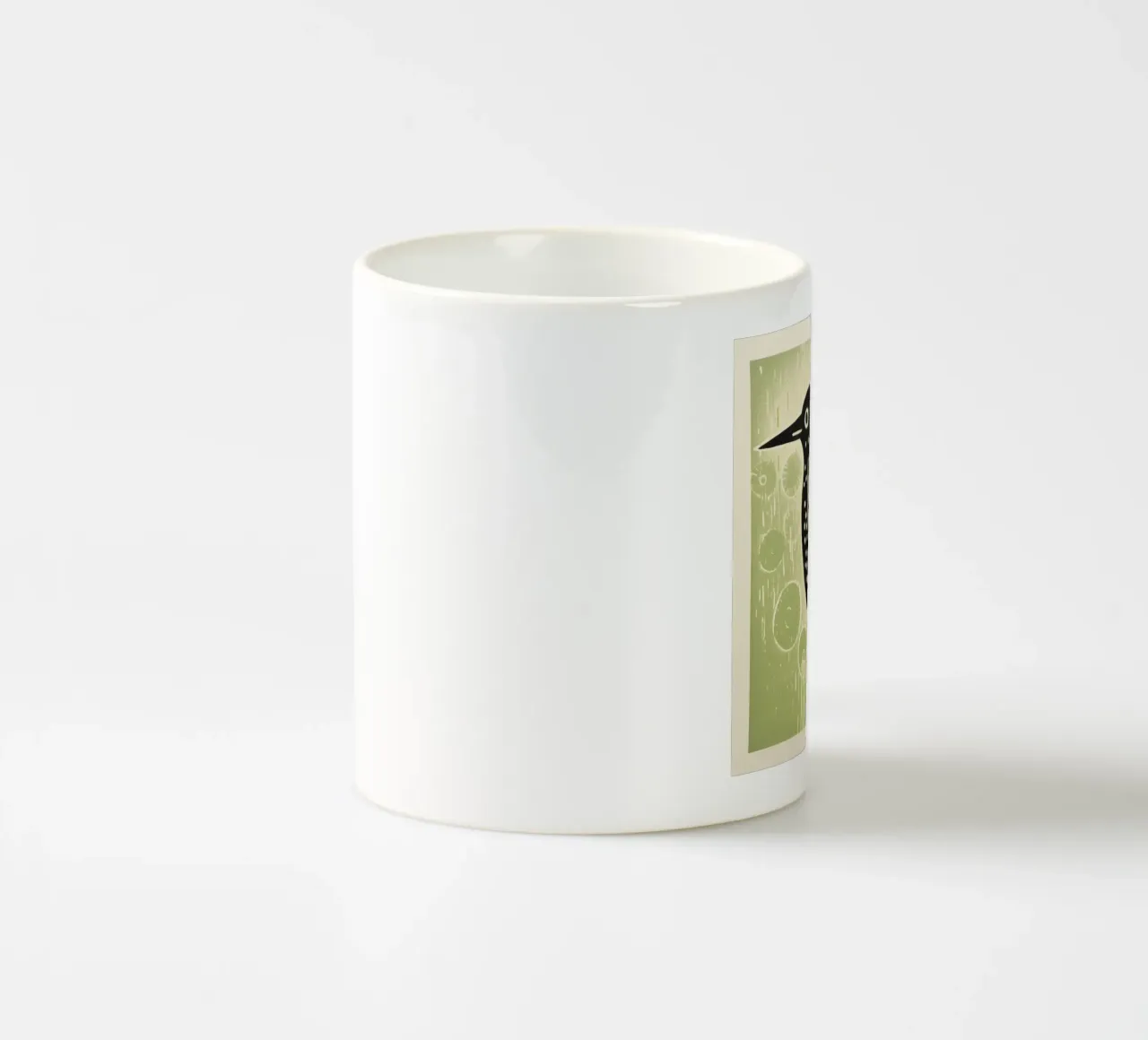 Kiwi verde 3 tazza in ceramica da Minimal Animal Art