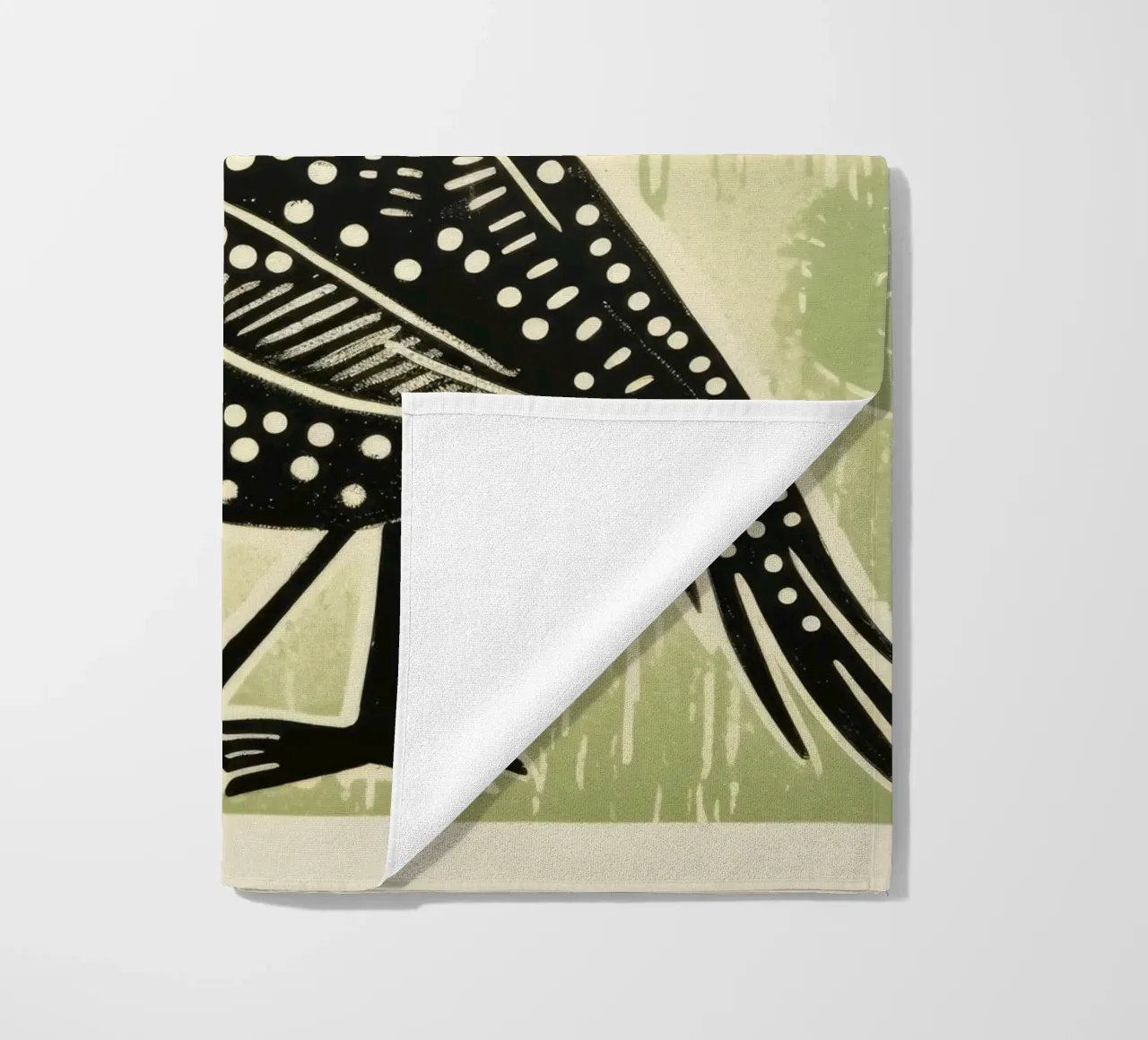 Kiwi verde 3 telo mare da Minimal Animal Art