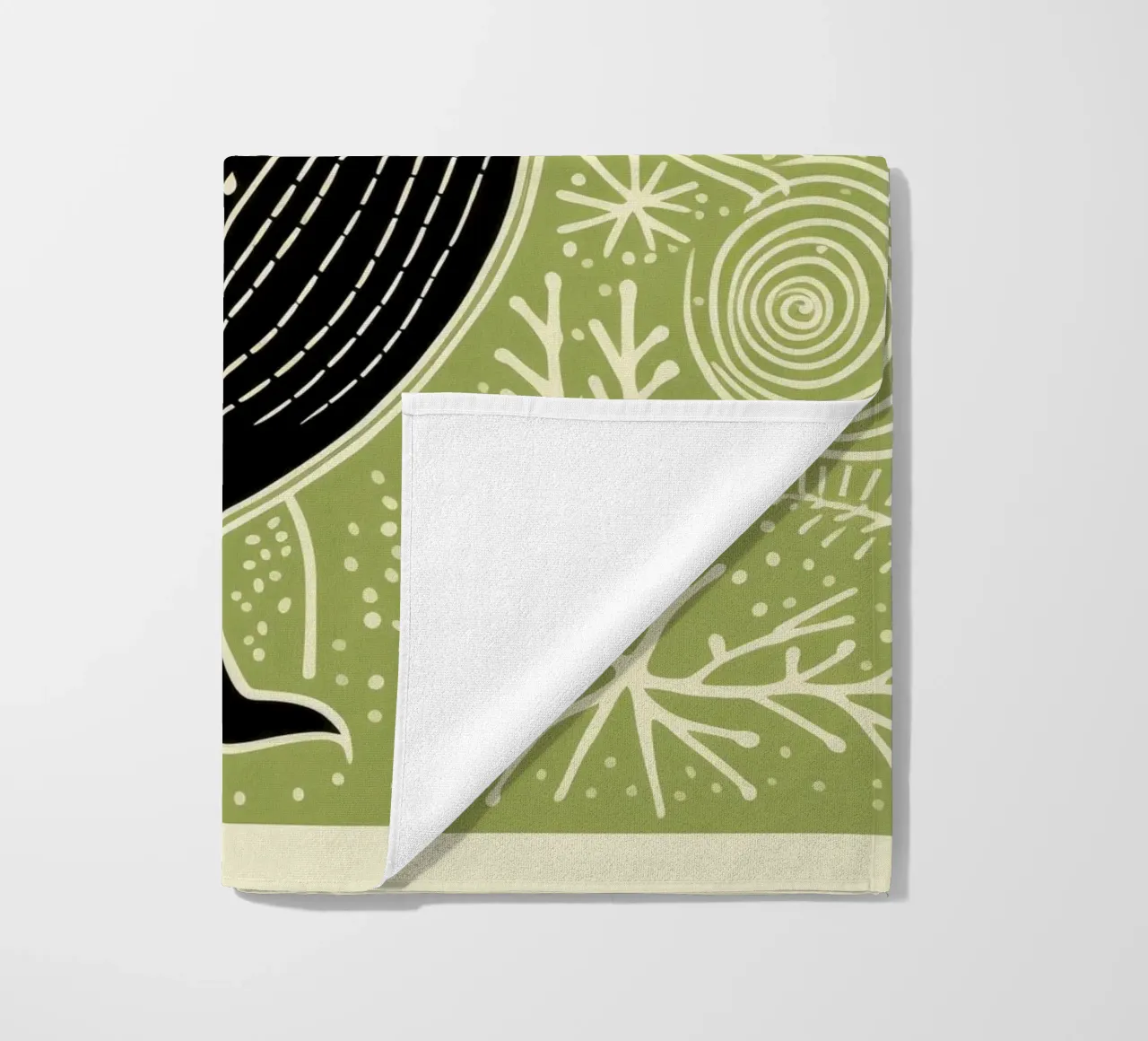 Kiwi verde 4 telo mare da Minimal Animal Art