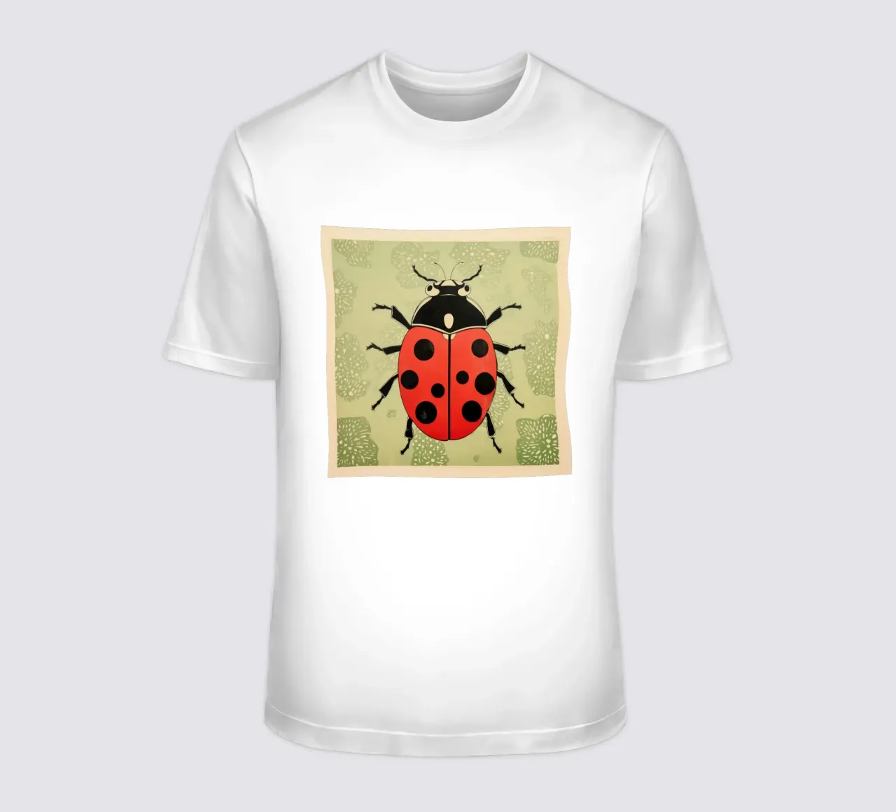 Coccinella verde 2 t-shirt da Minimal Animal Art