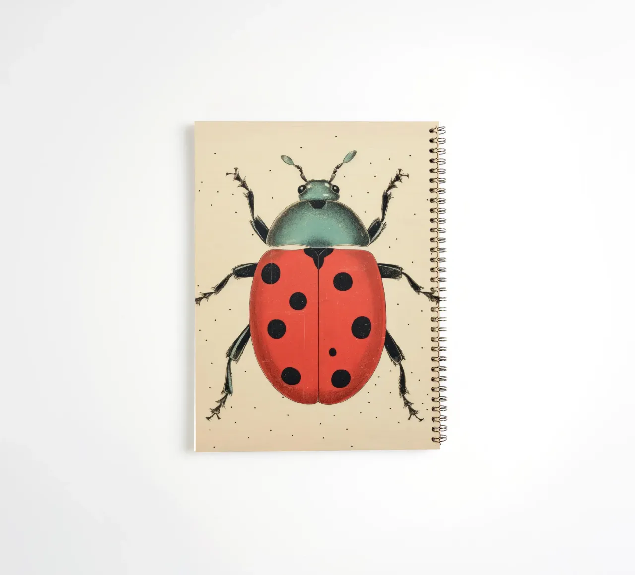 Grüner Marienkäfer 4 Ringbuch von Minimal Animal Art