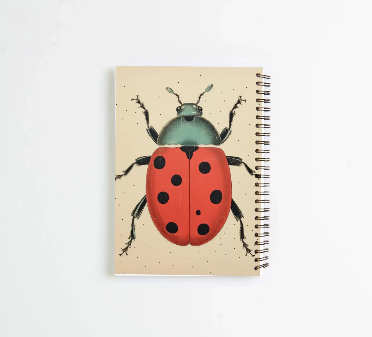 Grüner Marienkäfer 4 Ringbuch von Minimal Animal Art