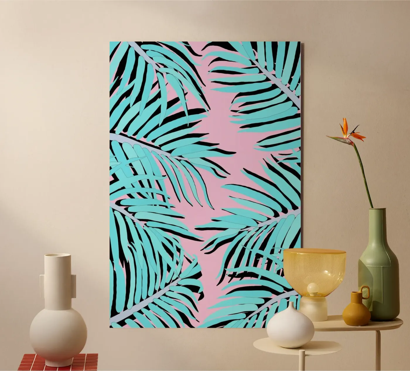 Palm Tree alluminio dibond da Hanna Kastl-Lungberg