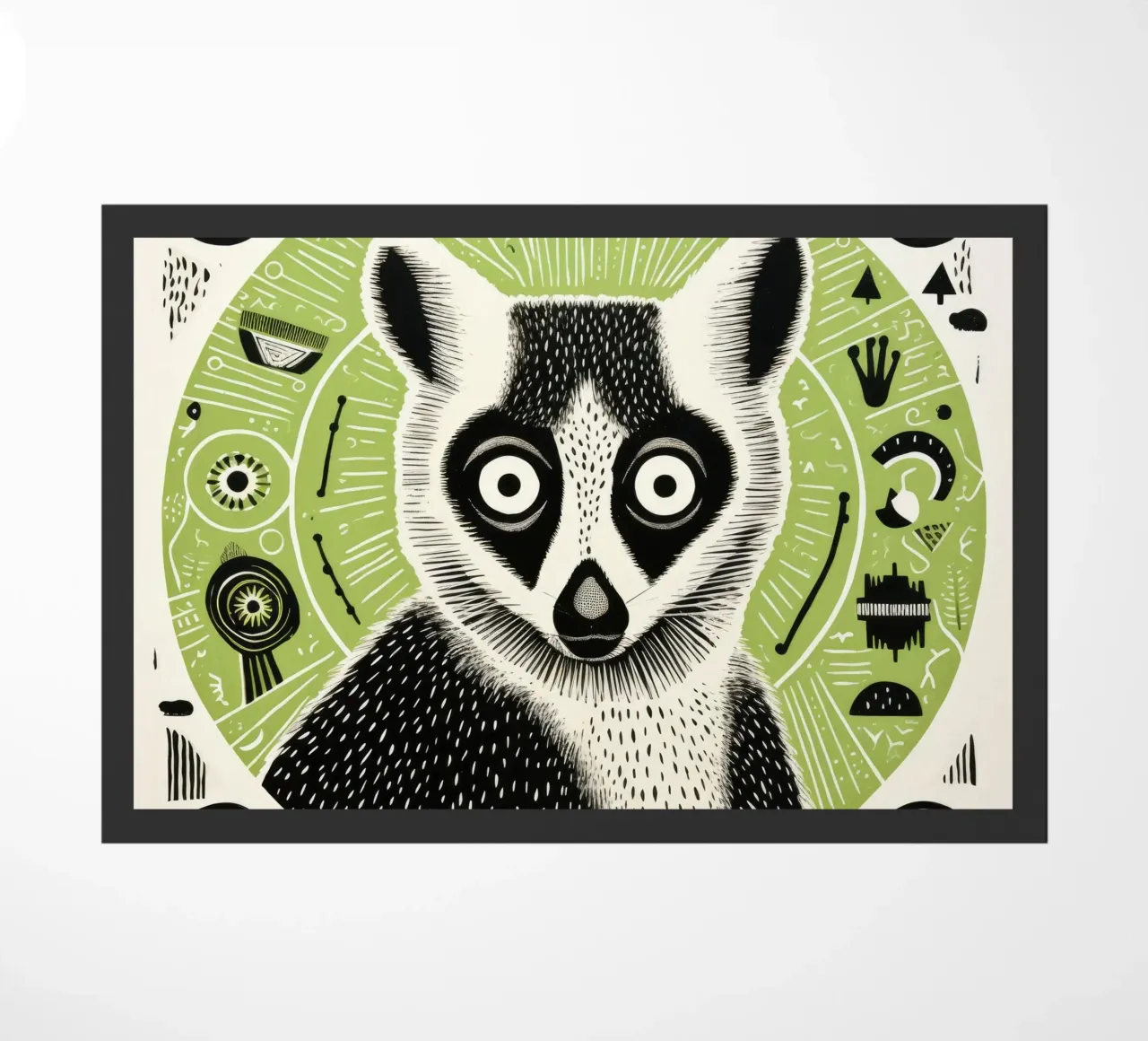 Lemure verde 2 zerbino da Minimal Animal Art