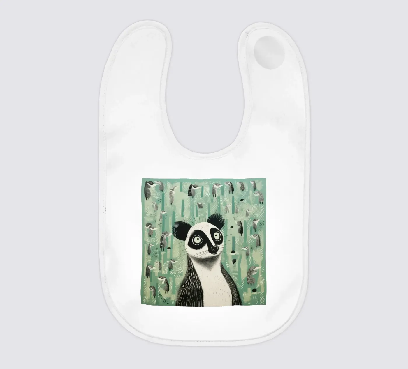 Lemure verde bavaglino da Minimal Animal Art