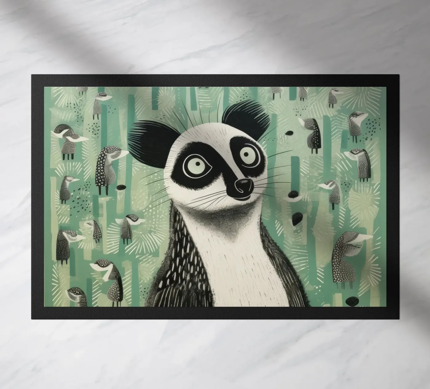 Lemure verde zerbino da Minimal Animal Art