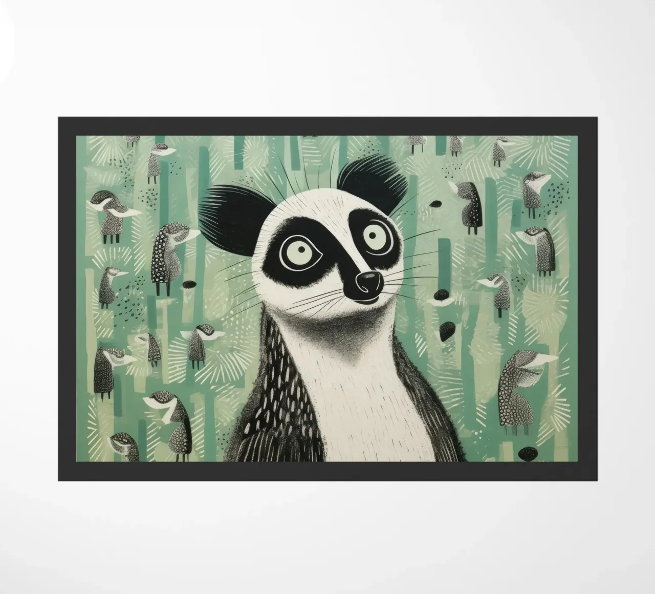 Lemure verde zerbino da Minimal Animal Art