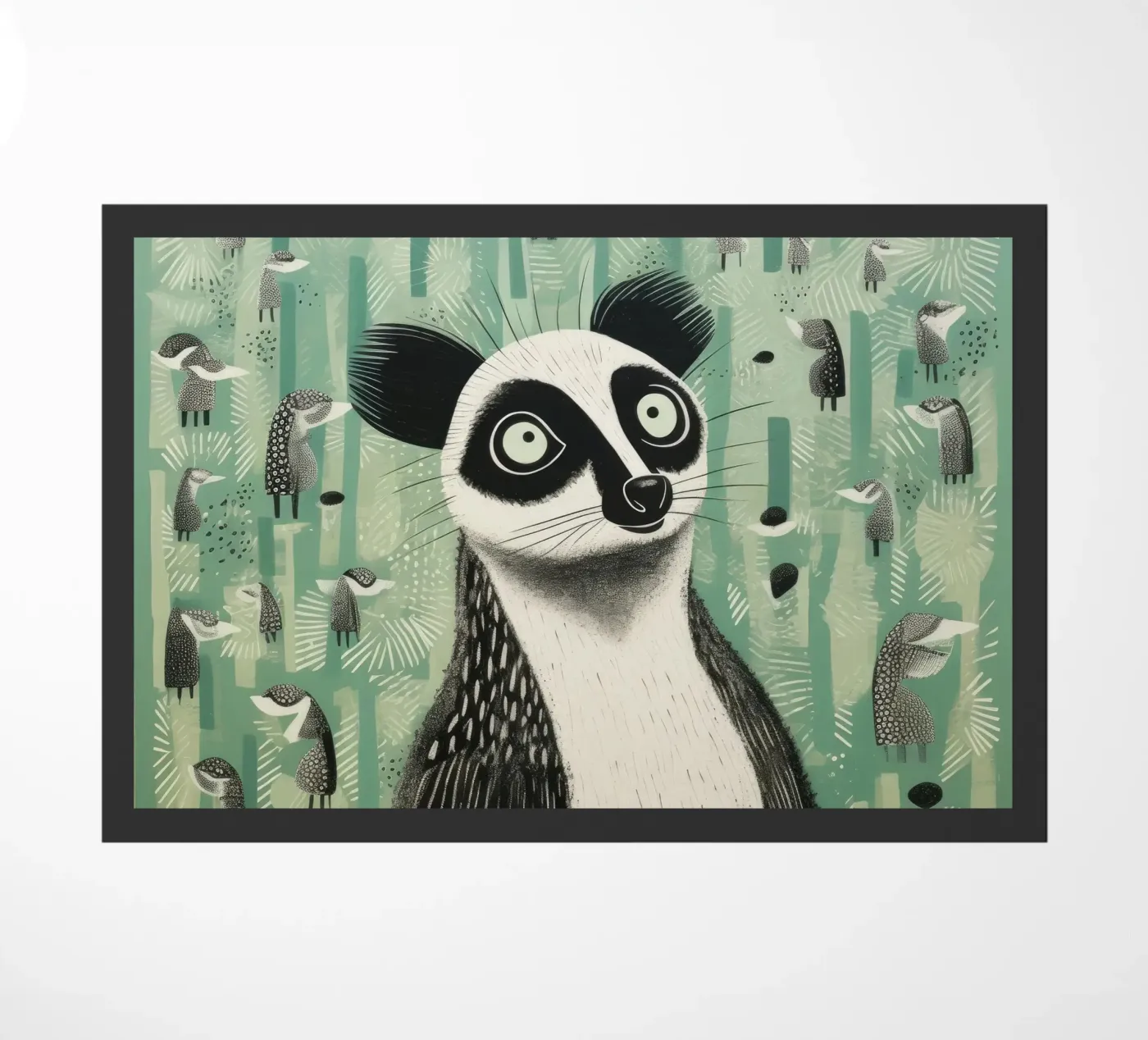 Lemure verde zerbino da Minimal Animal Art