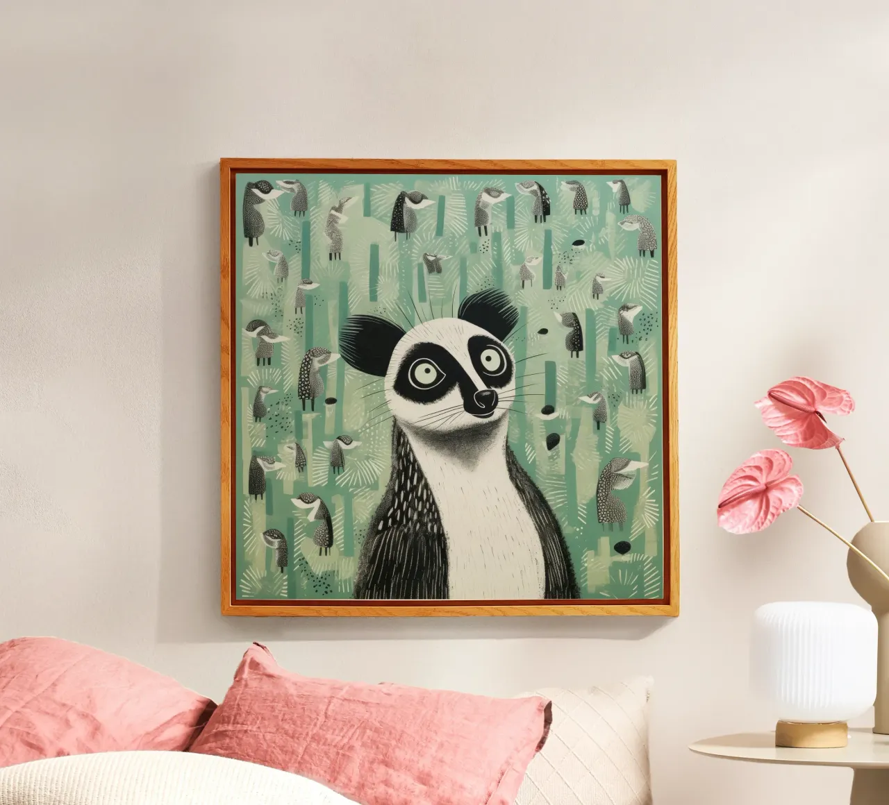 Lemure verde 3 plexiglass da Minimal Animal Art