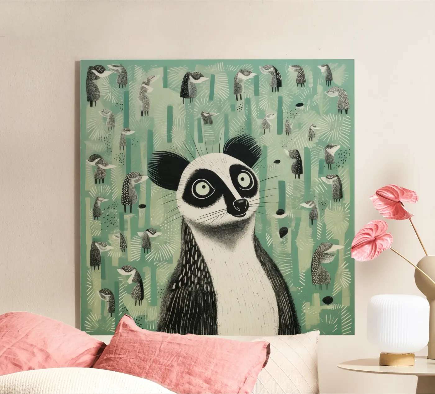 Lemure verde plexiglass da Minimal Animal Art