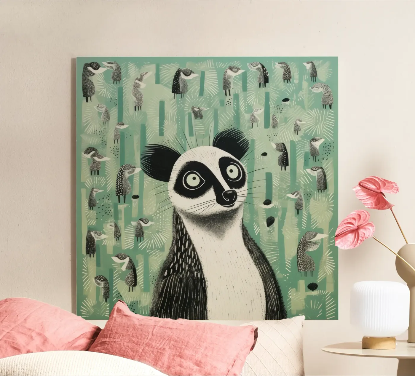 Lemure verde plexiglass da Minimal Animal Art