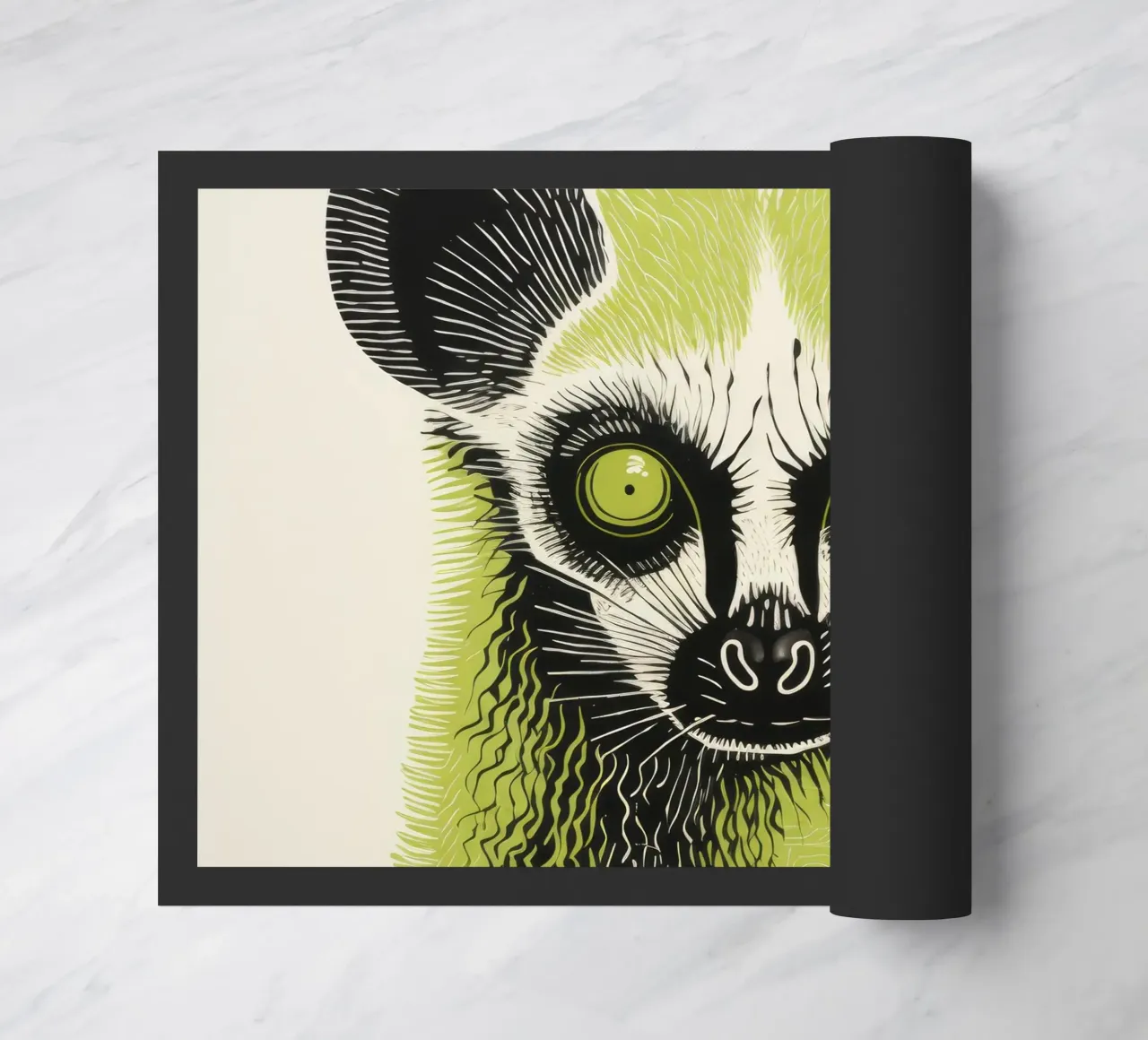 Lemure verde 4 zerbino da Minimal Animal Art