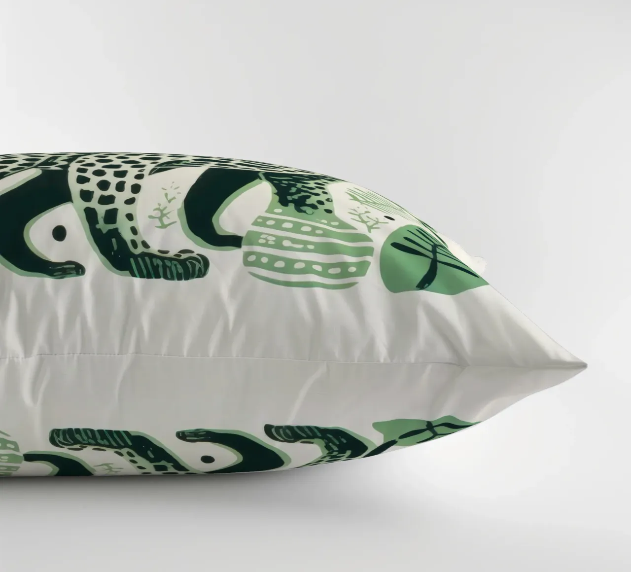 Leopardo Verde 2 cuscino da Minimal Animal Art