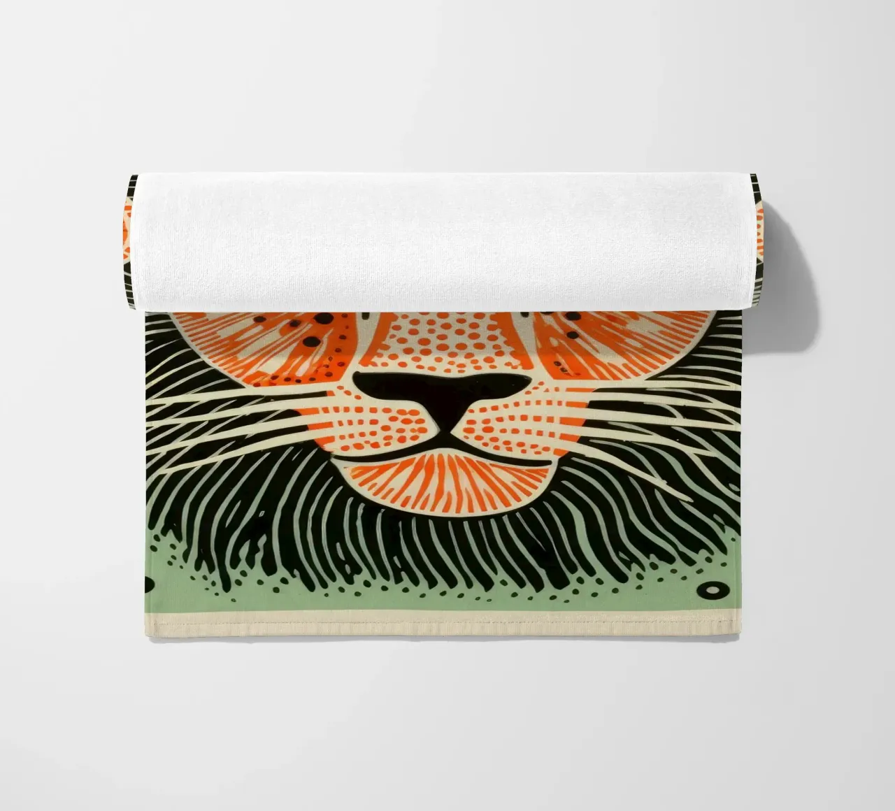 Leone Verde 2 telo mare da Minimal Animal Art