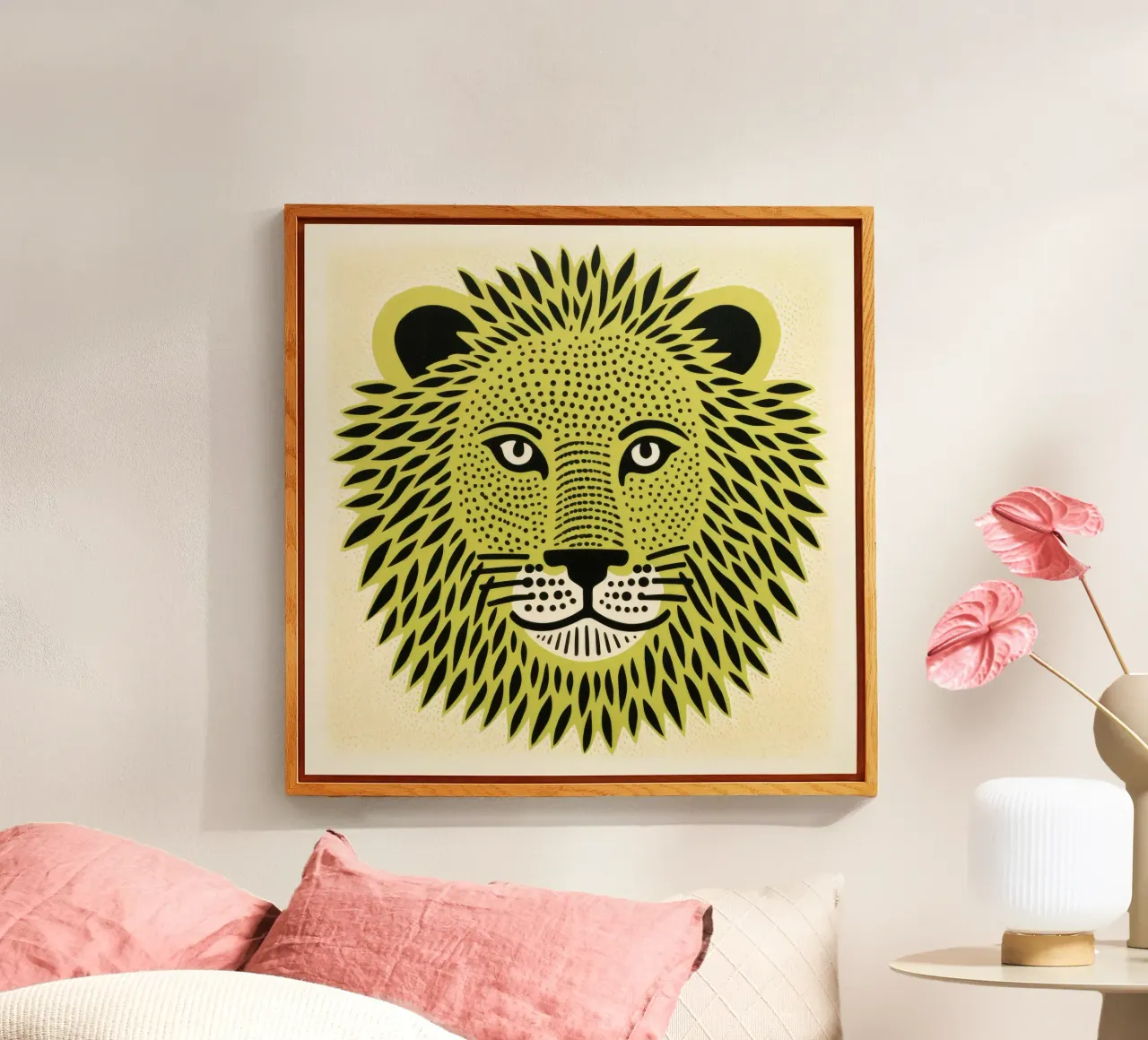 Leone Verde plexiglass da Minimal Animal Art