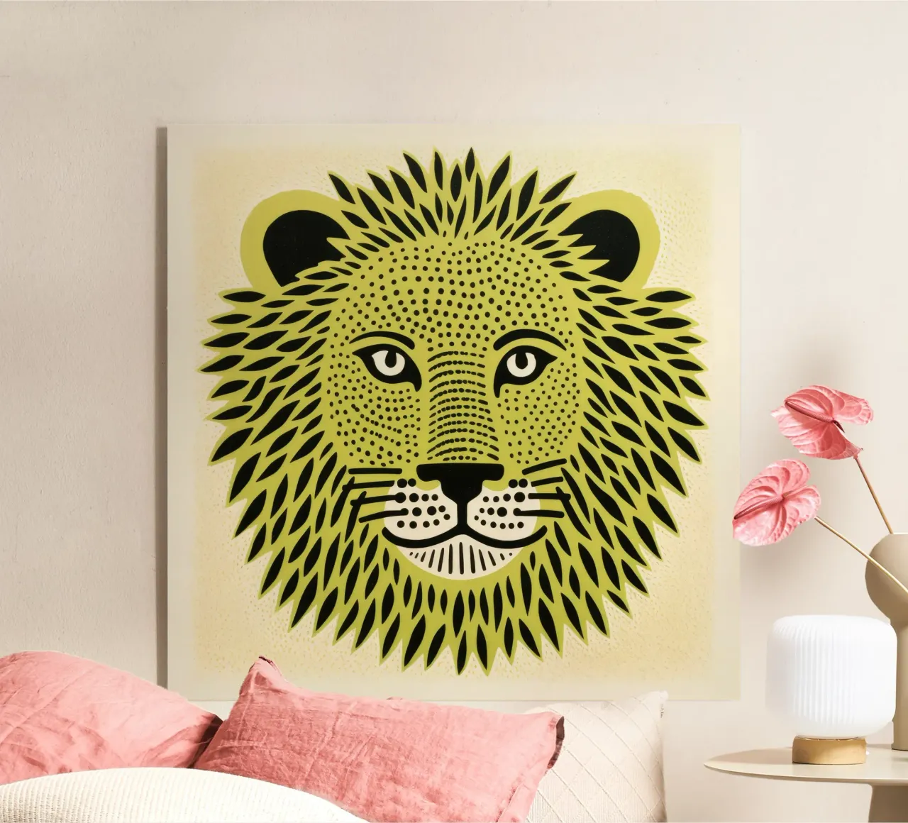 Leone Verde plexiglass da Minimal Animal Art