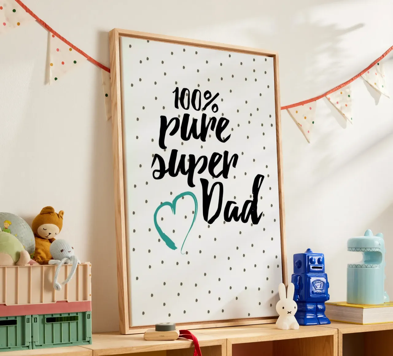 Super Dad canvas met Baklijst van Froilein Juno