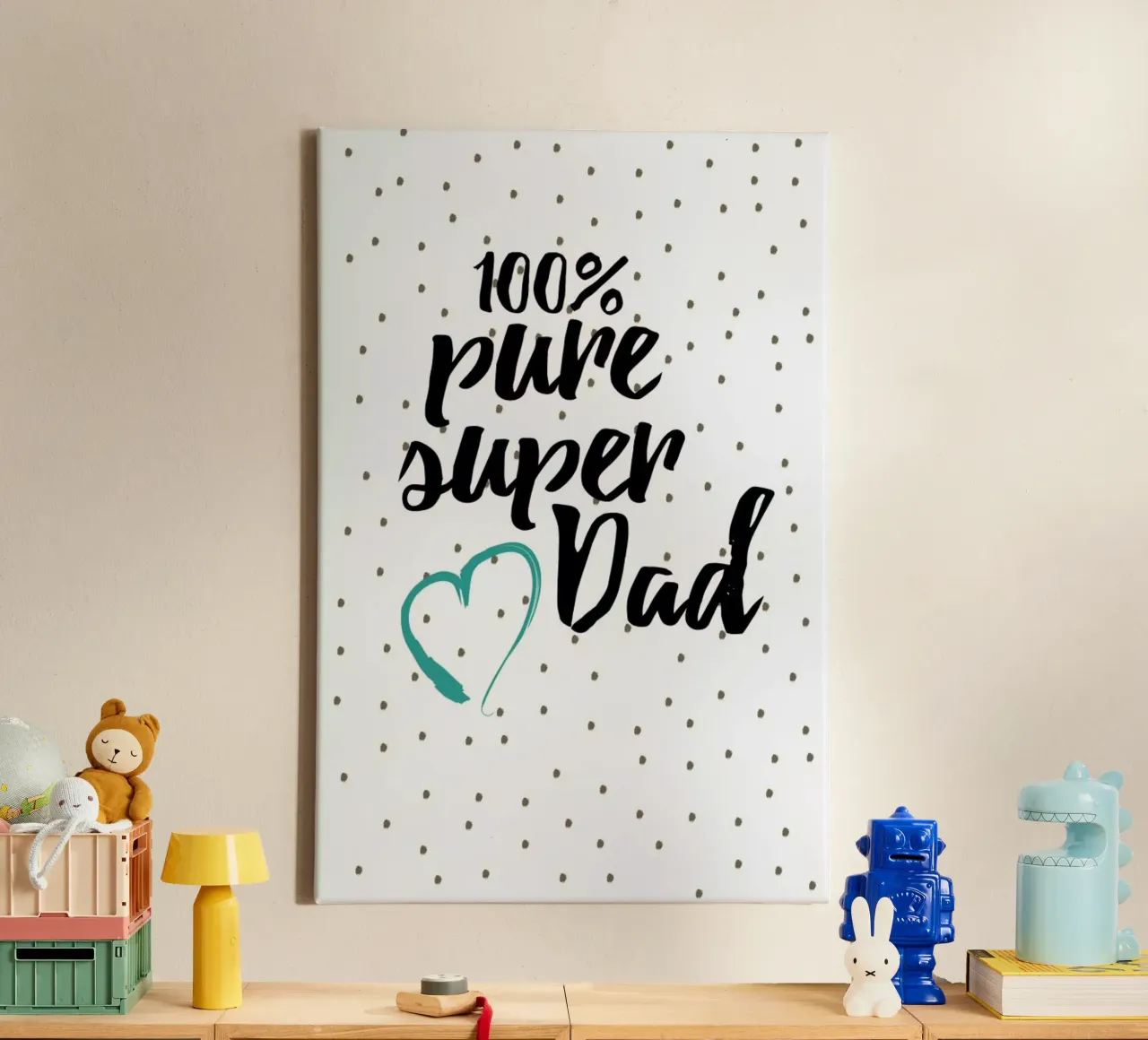 Super Dad canvas met Baklijst van Froilein Juno