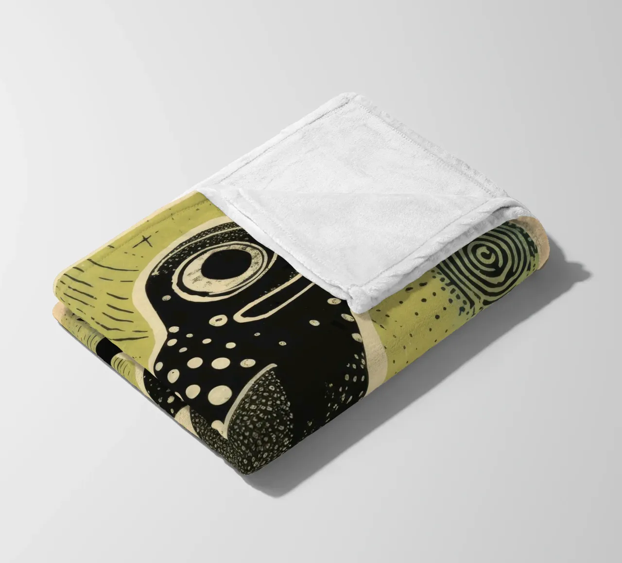 Lucertola verde coperta in pile da Minimal Animal Art