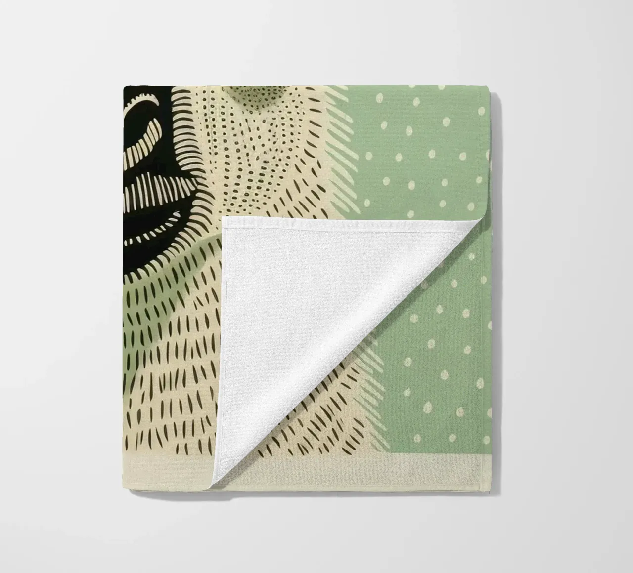 Lama verde 1 telo mare da Minimal Animal Art