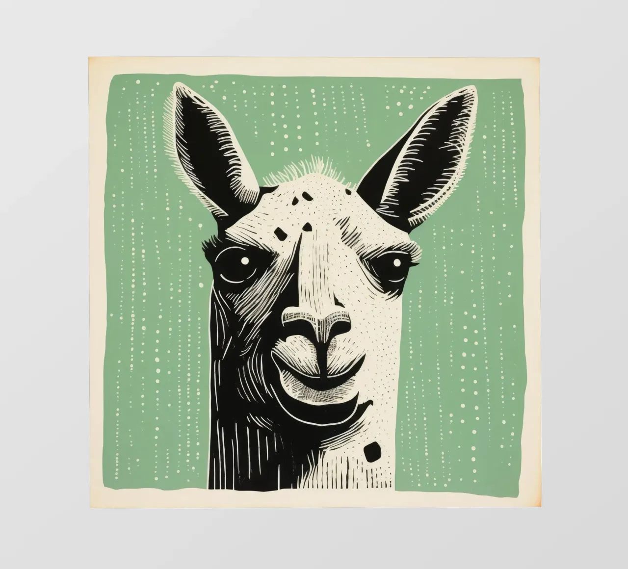 Lama verde 2 telo in pvc da Minimal Animal Art