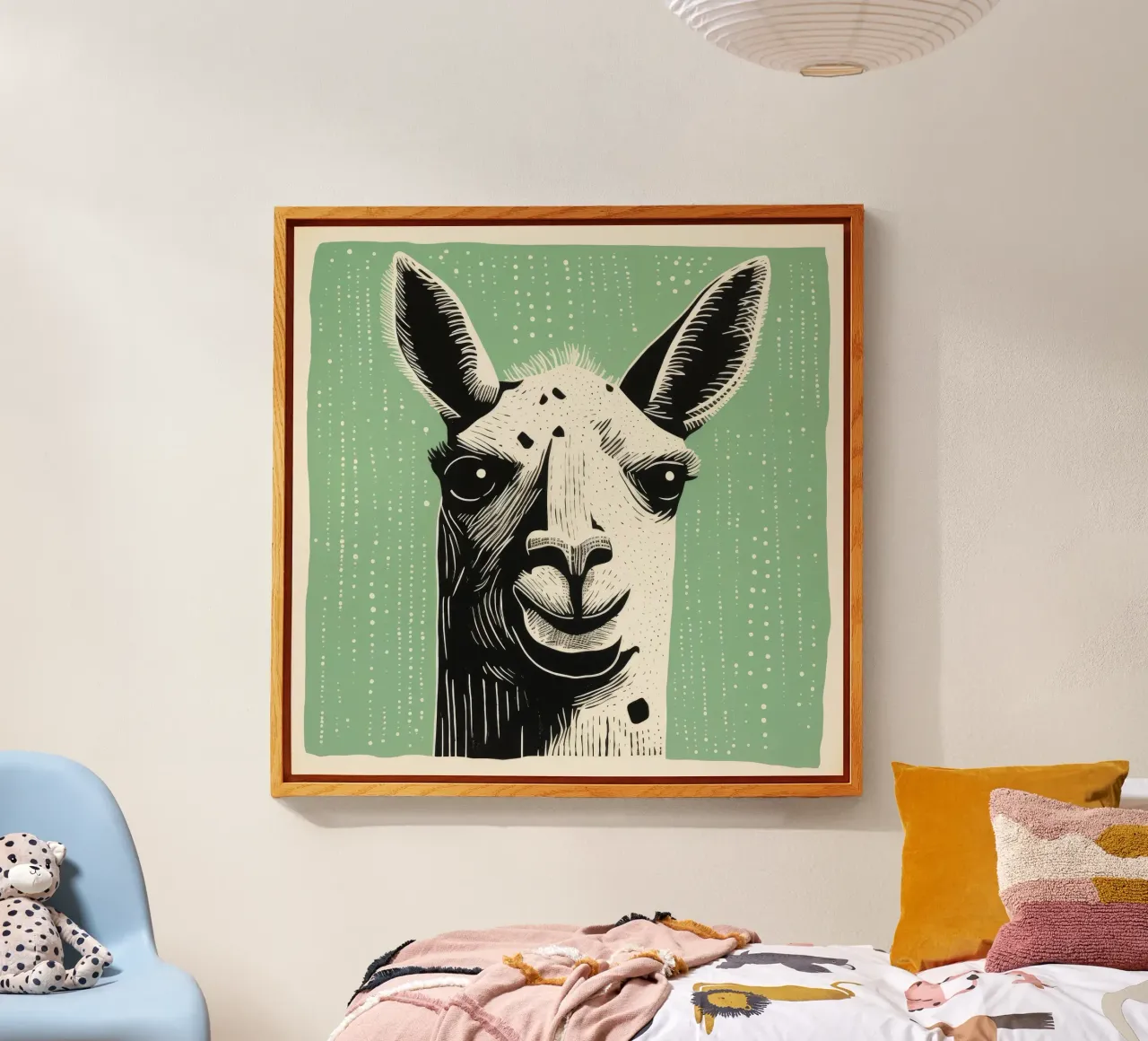 Lama verde plexiglass da Minimal Animal Art