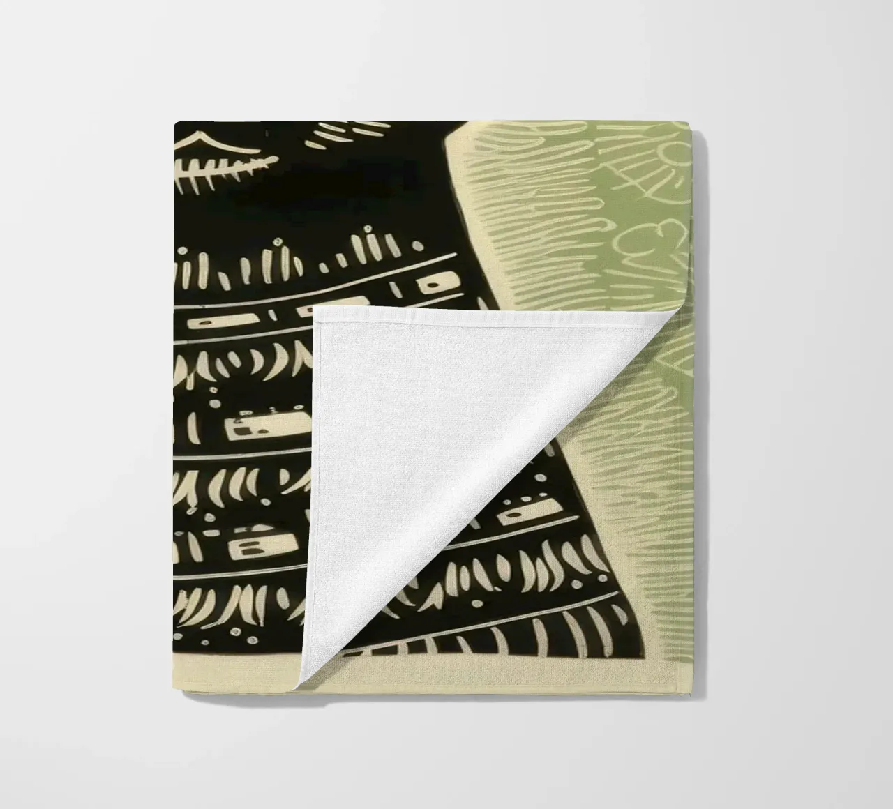 Lama verde 3 telo mare da Minimal Animal Art