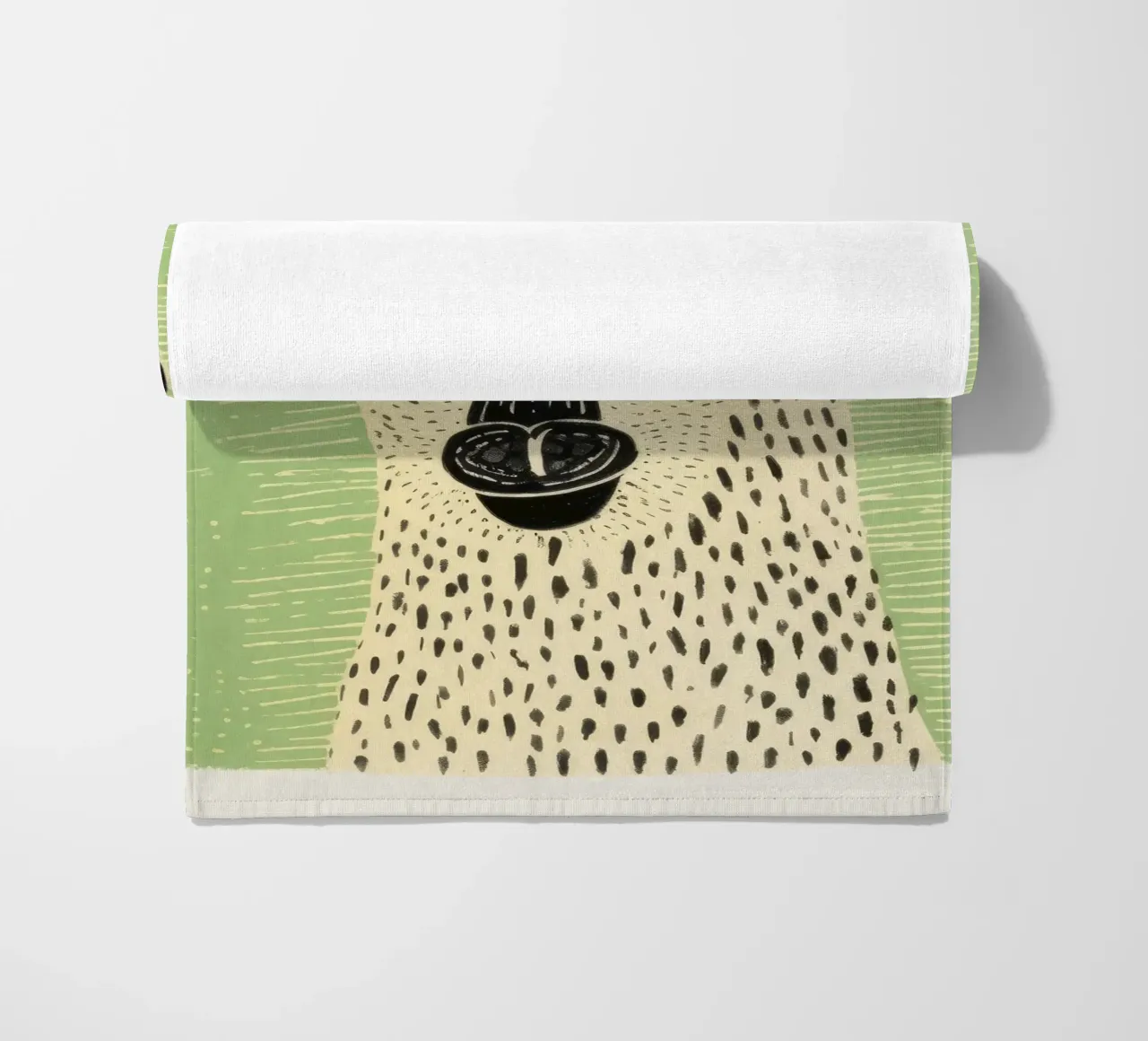 Lama verde 4 telo mare da Minimal Animal Art