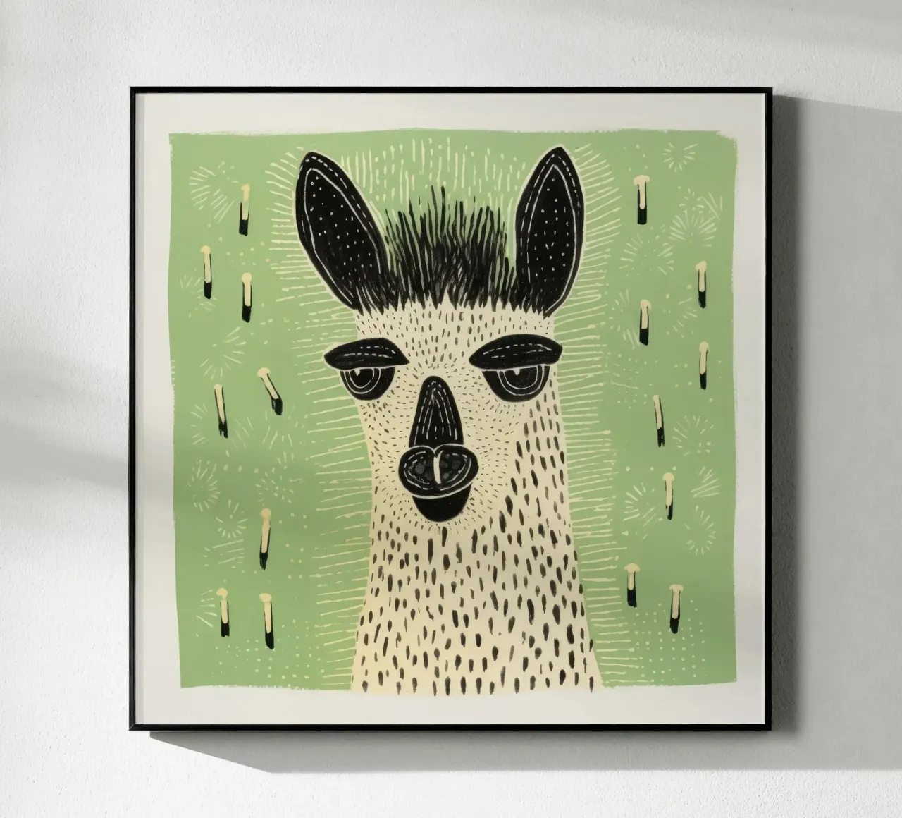 Lama verde plexiglass da Minimal Animal Art