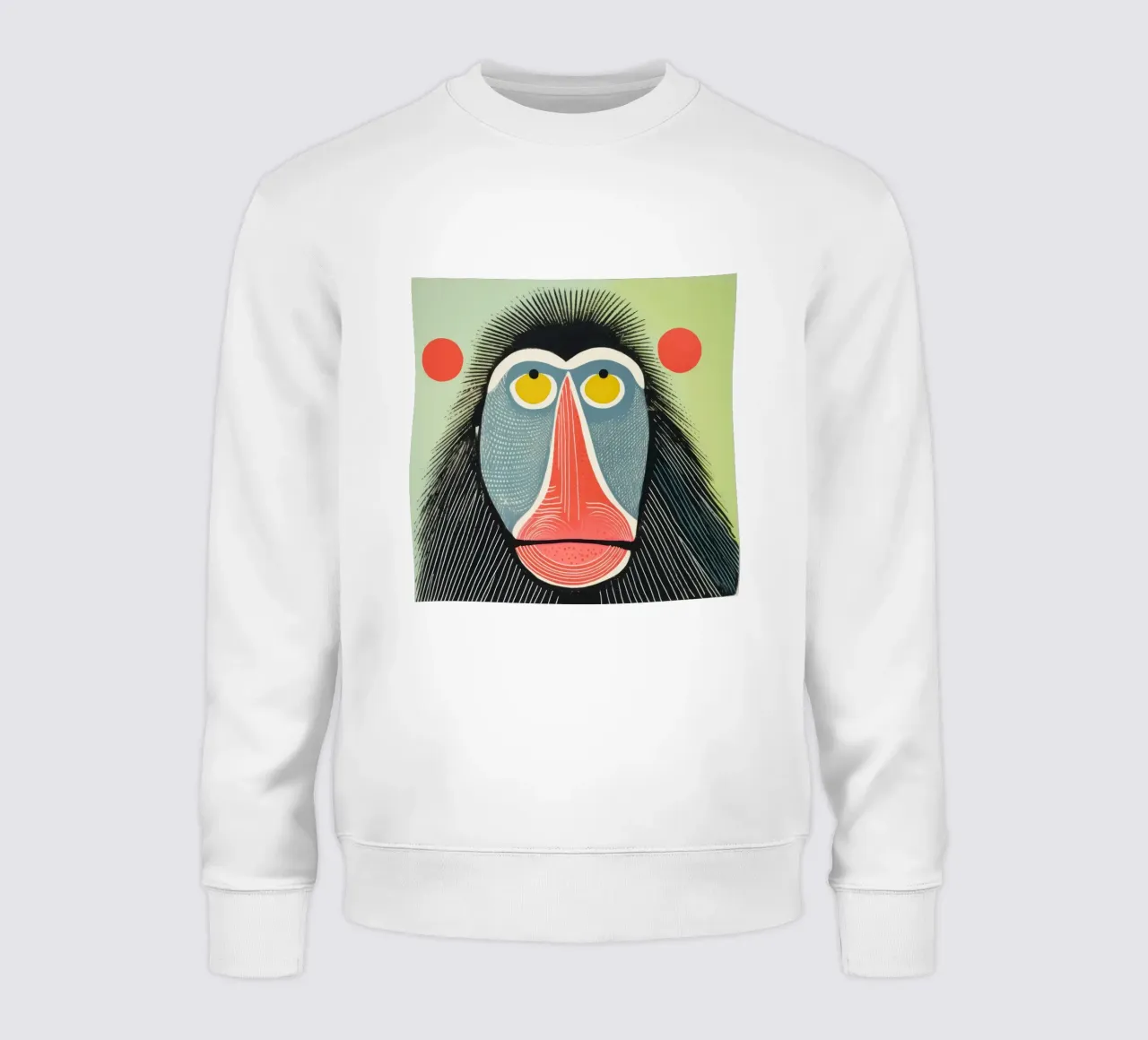 Mandrillo verde felpa da Minimal Animal Art