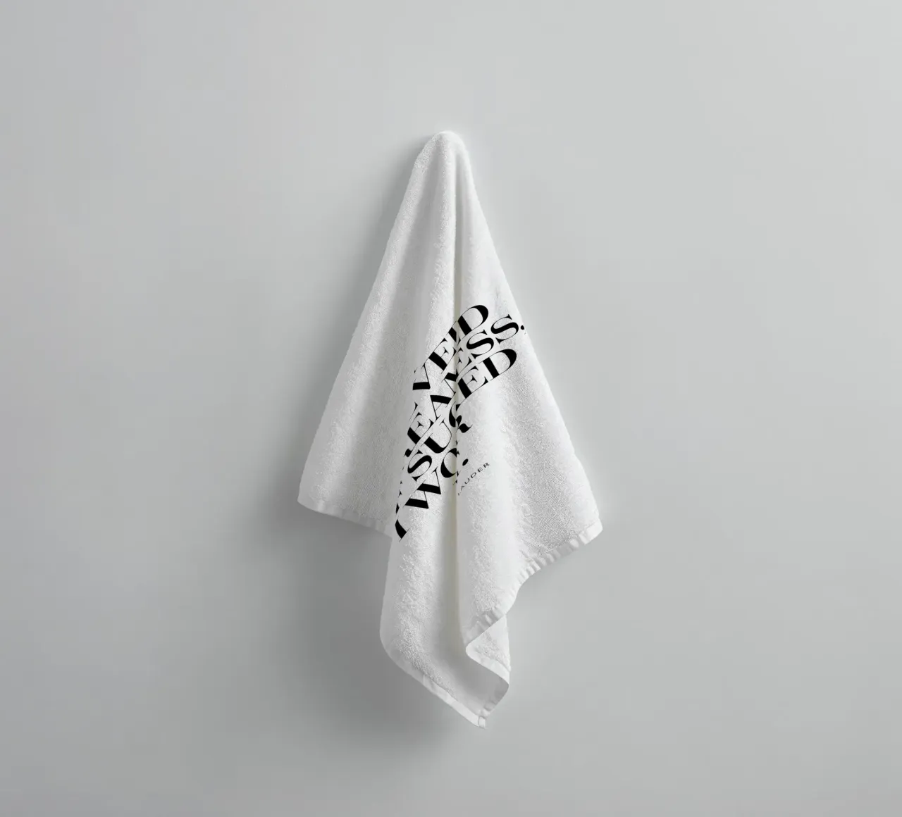 I Never Dreamed of Success, I Worked For It towel by THE MOTIVATED TYPE