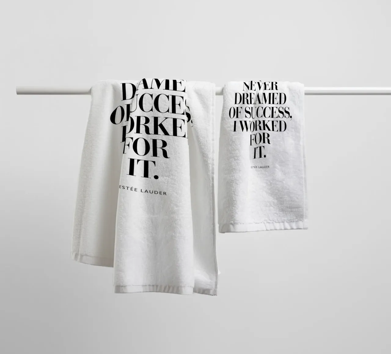 I Never Dreamed of Success, I Worked For It towel by THE MOTIVATED TYPE