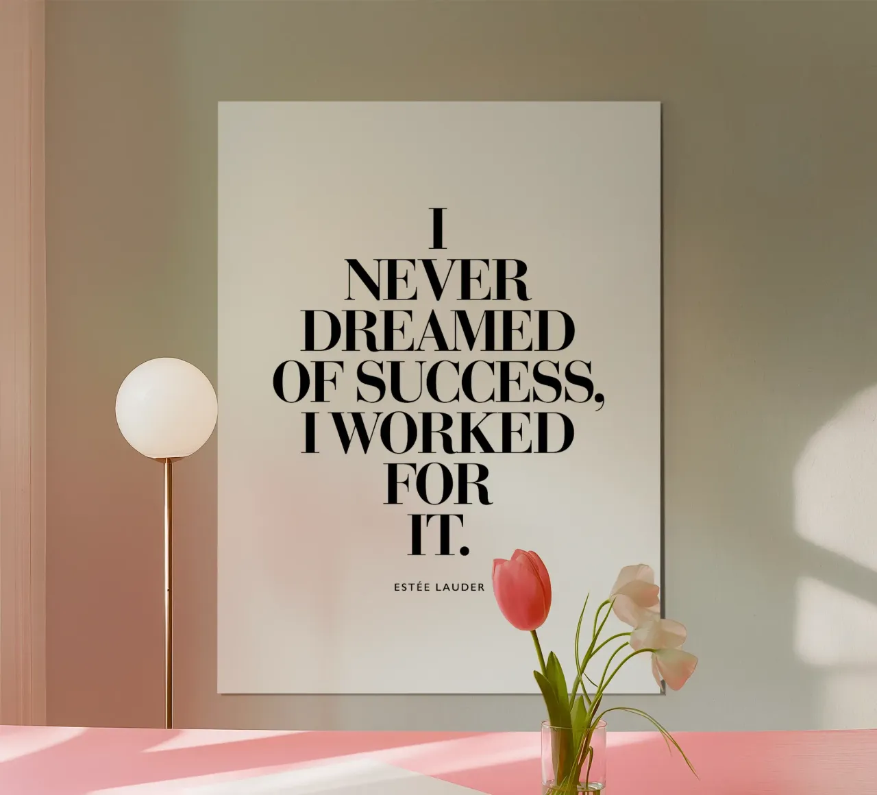 I Never Dreamed of Success, I Worked For It hahnemühle by THE MOTIVATED TYPE