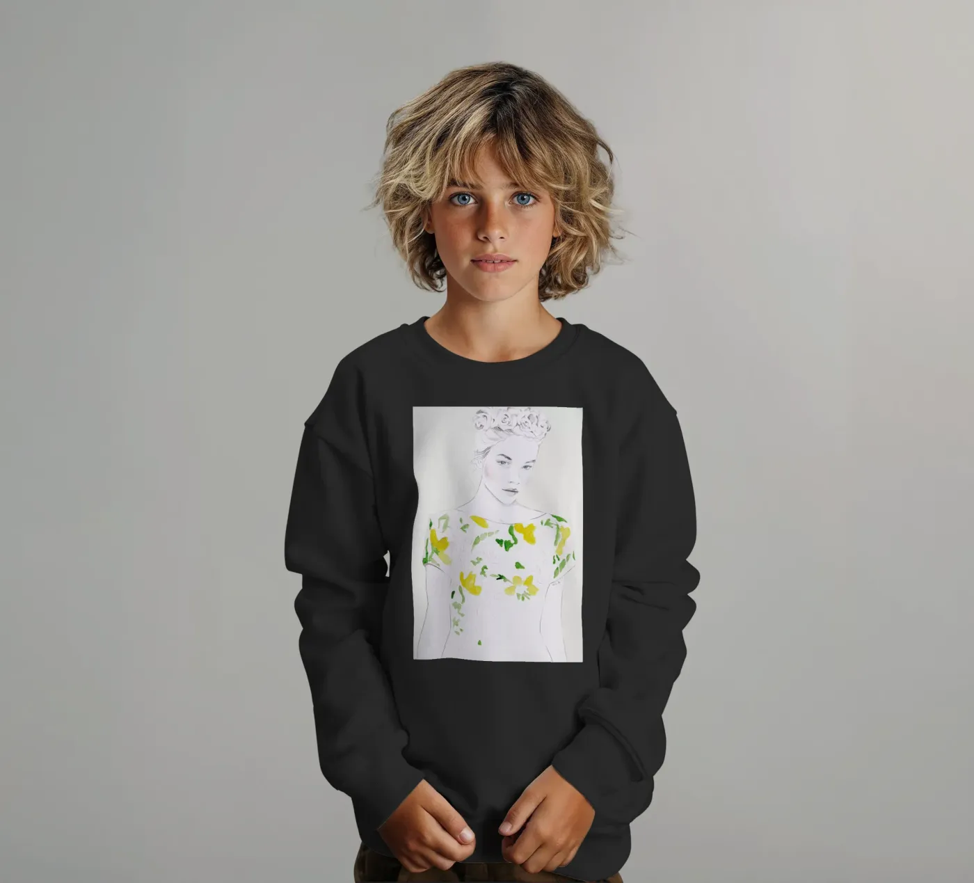Pattern Study 1 kinder sweatshirt van Jenny Liz Rome