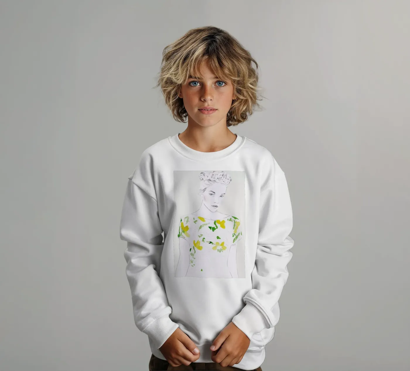 Pattern Study 1 kinder sweatshirt van Jenny Liz Rome