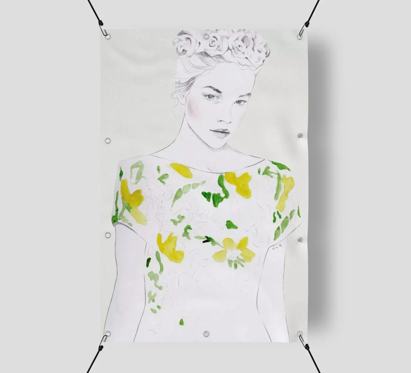 Pattern Study 1 PVC Plane von Jenny Liz Rome