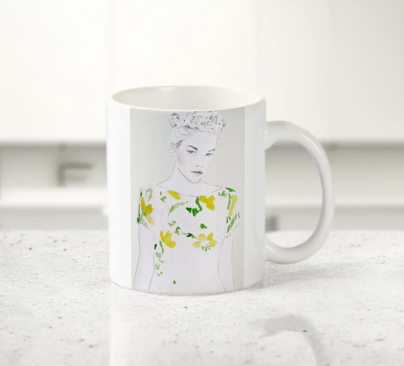 Pattern Study 1 ceramic mug by Jenny Liz Rome