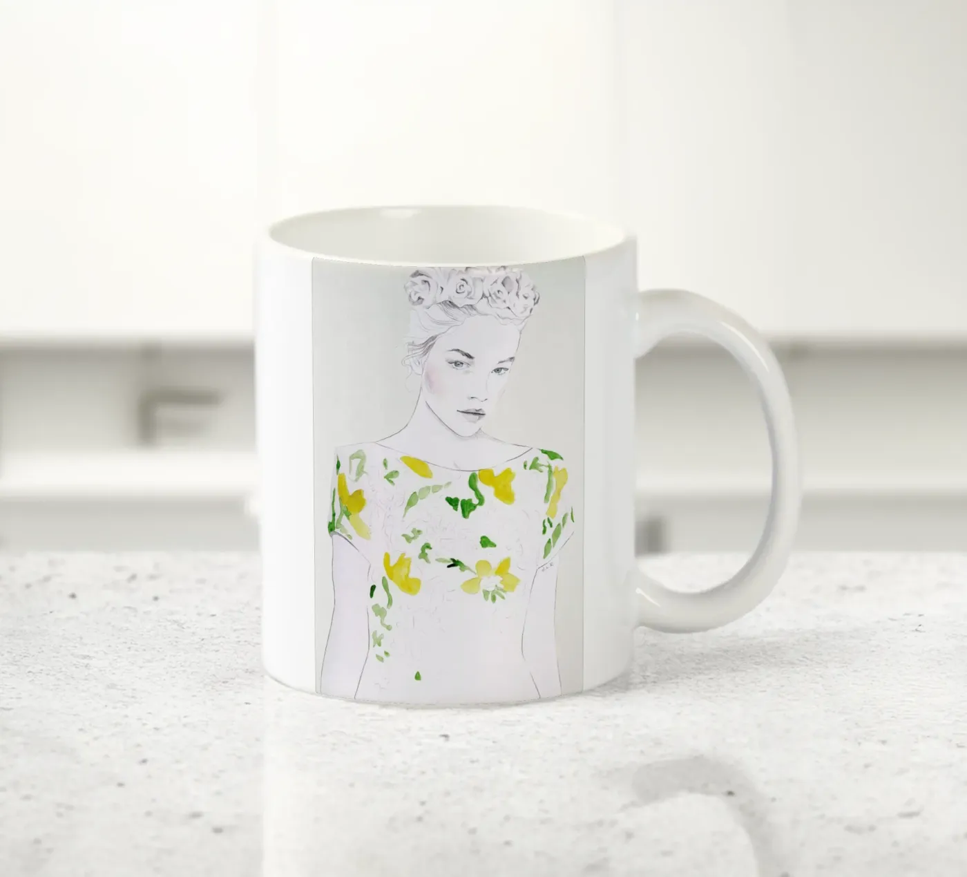 Pattern Study 1 ceramic mug by Jenny Liz Rome