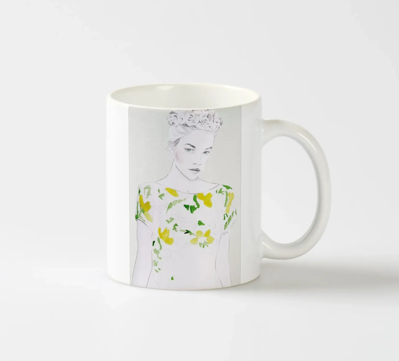 Pattern Study 1 ceramic mug by Jenny Liz Rome