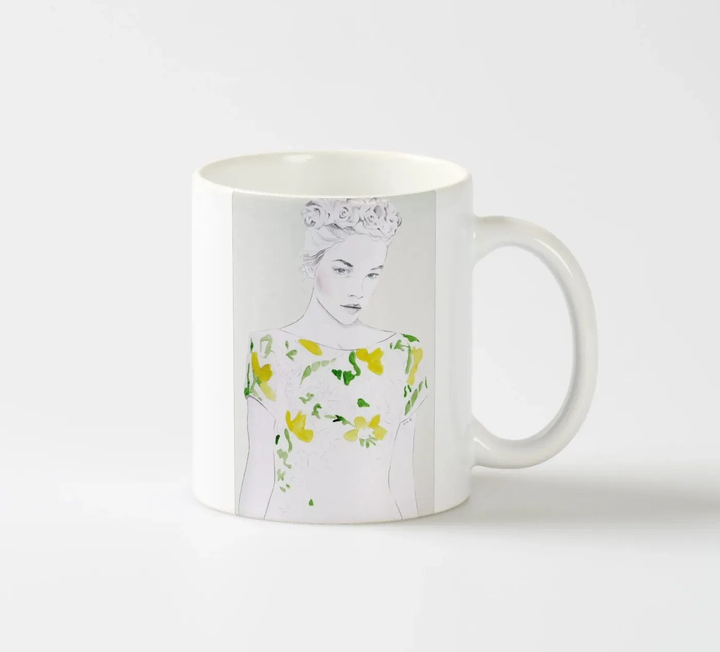 Pattern Study 1 ceramic mug by Jenny Liz Rome