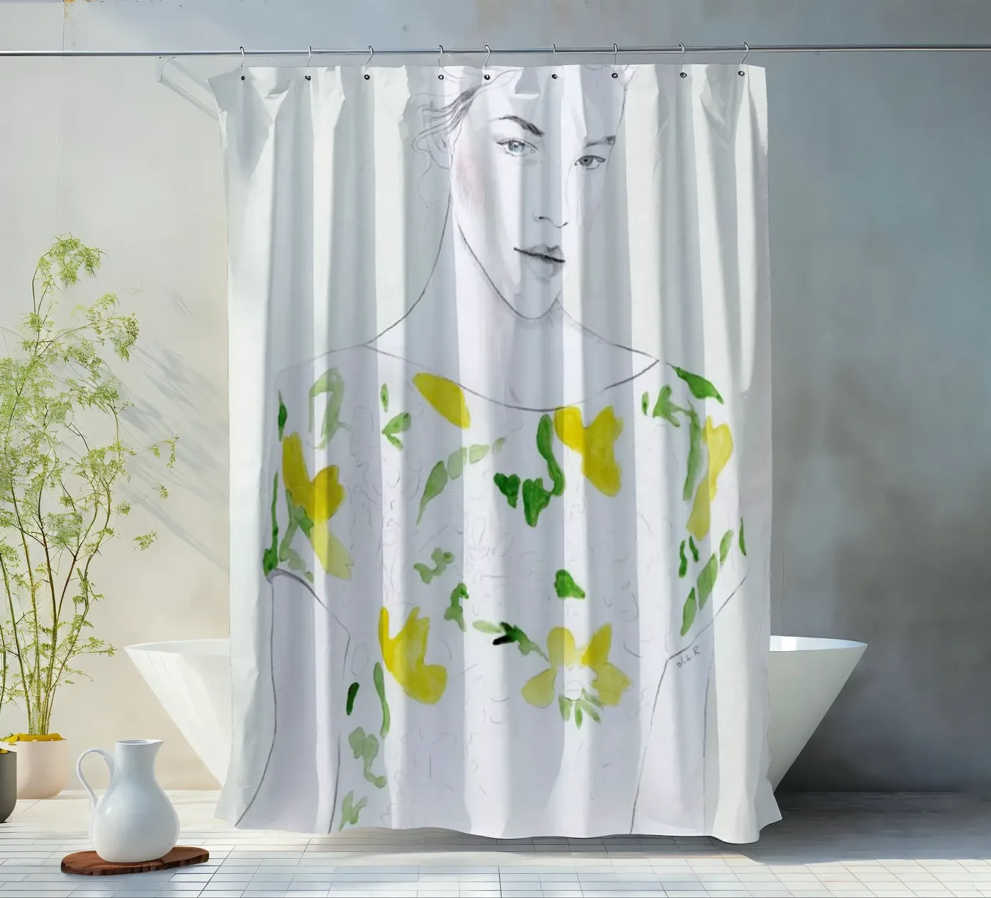 Pattern Study 1 Duschvorhang von Jenny Liz Rome