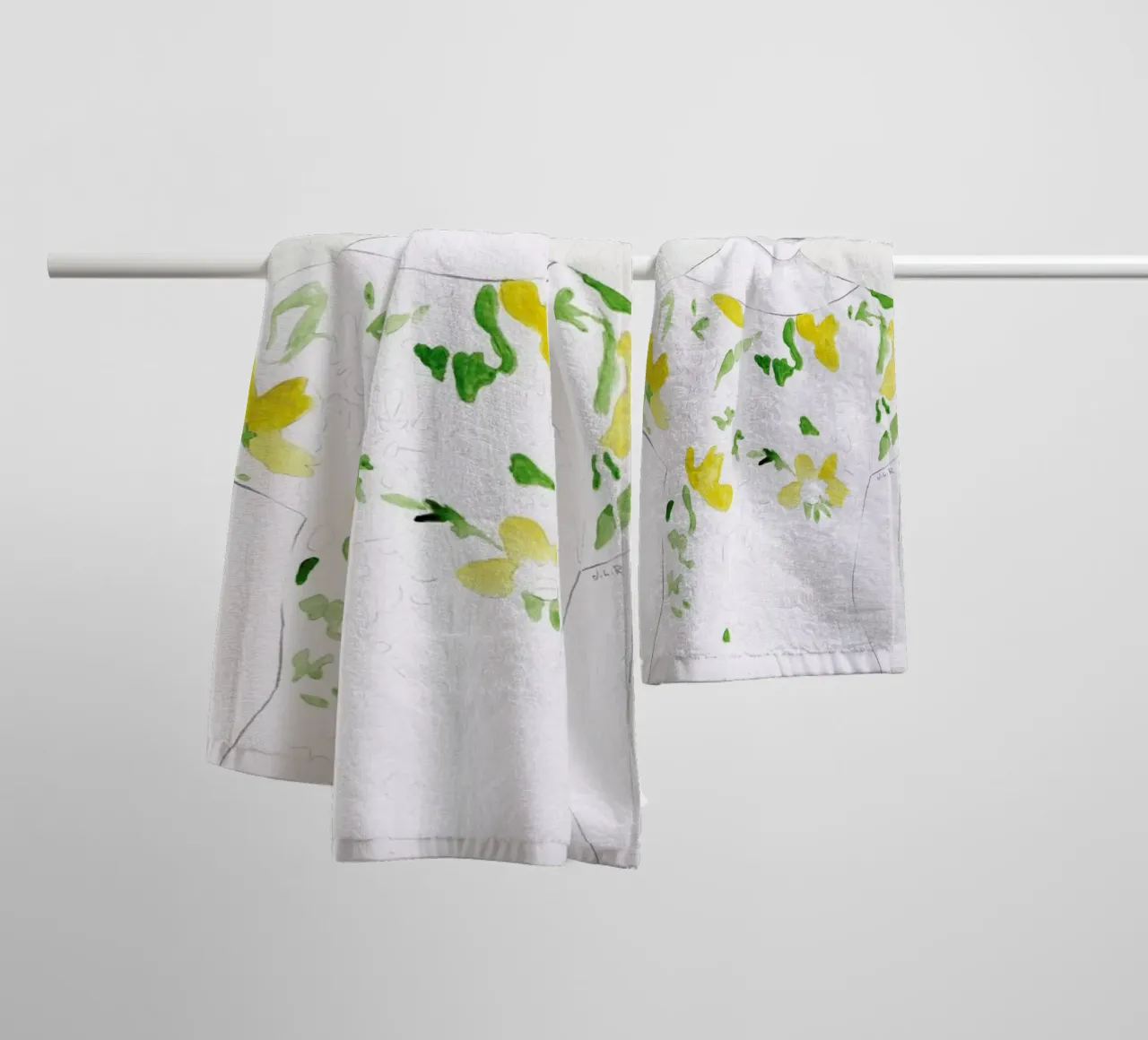 Pattern Study 1 badhanddoek van Jenny Liz Rome