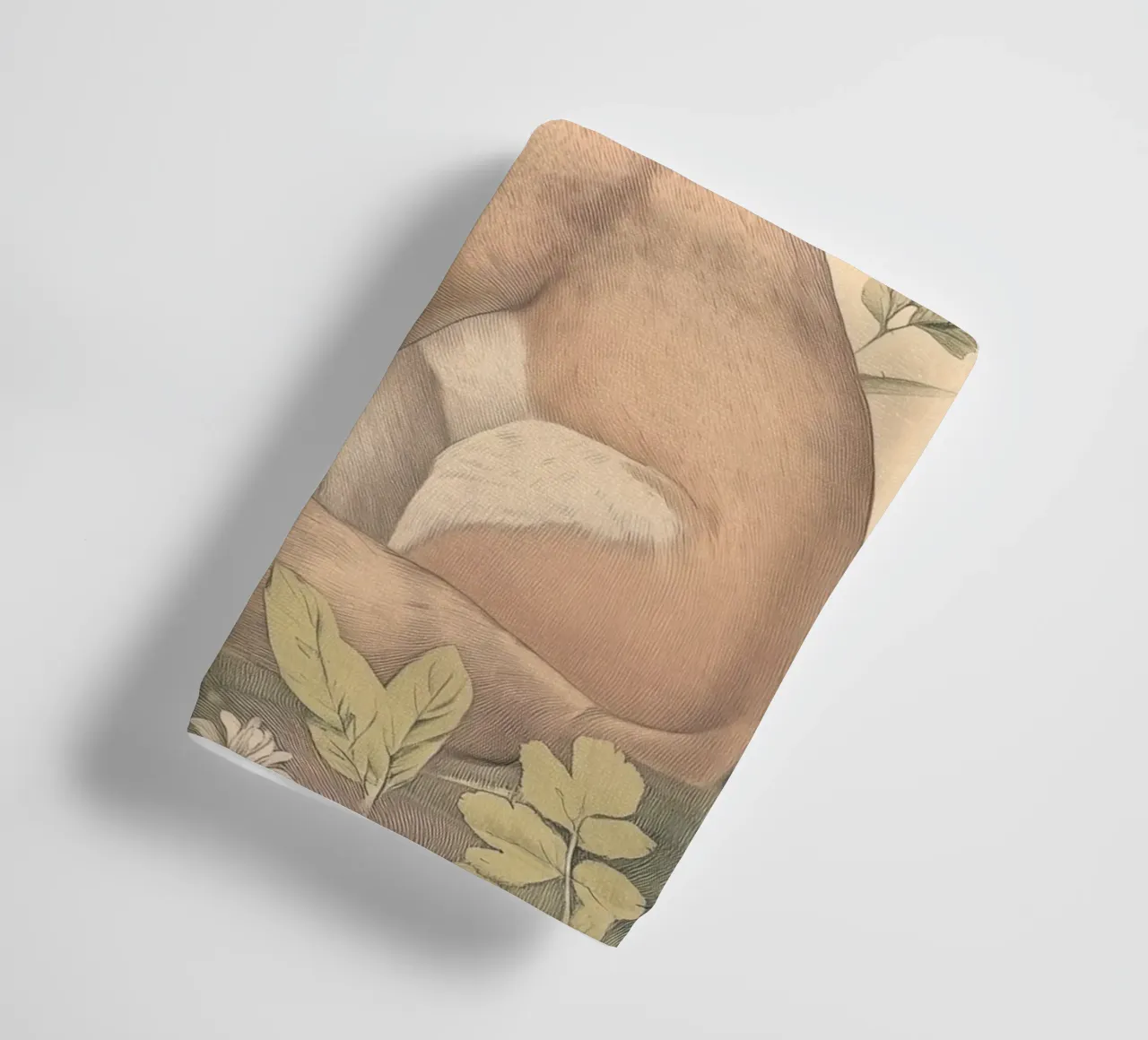 Ilustración de un zorro en Wild Botanical toalla de baño de Melloi Art Print